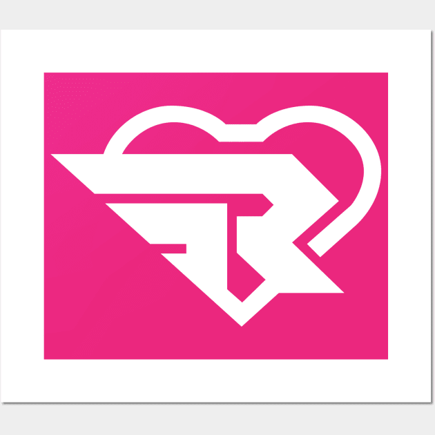 Ribbon Girl logo Wall Art by RetroFreak